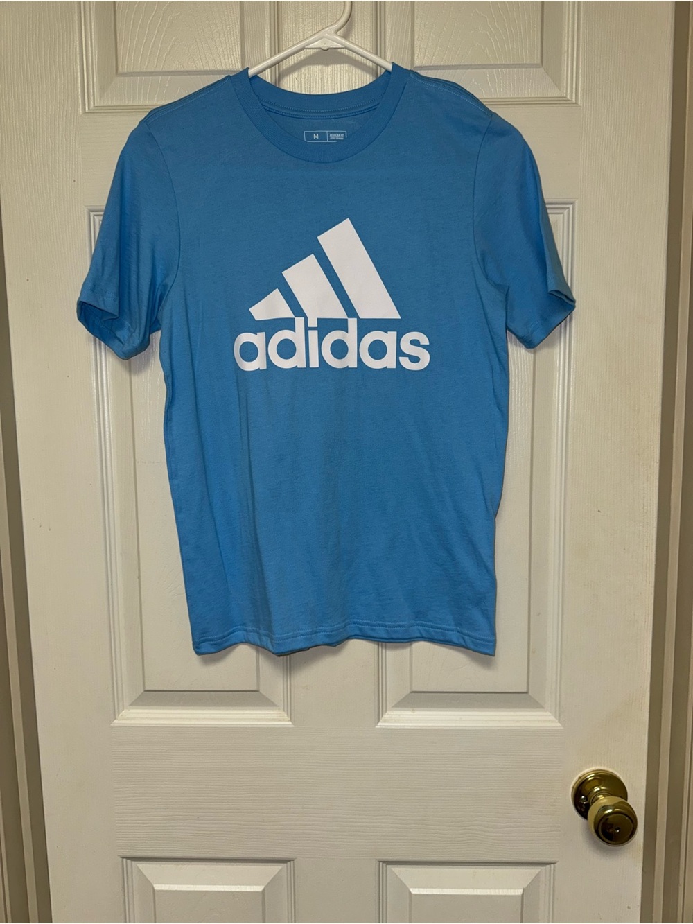 adidas Kids Light Blue Logo Short Sleeve Tee